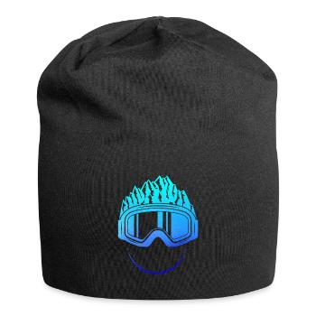 Ski lunettes de snowboard Ski ski montagne cadeau - Bonnet en jersey - noir - Devant