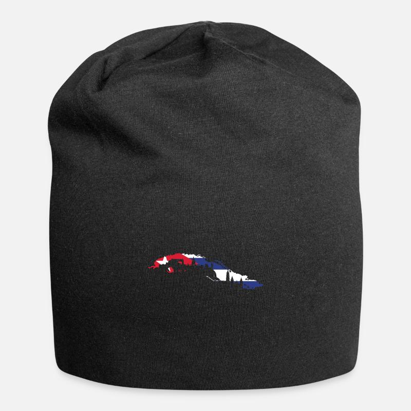 Cuba Flagge - Jersey-Beanie - Schwarz