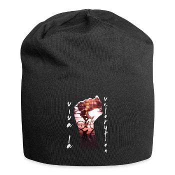 Viva La Velorution Cyclists Climate Protection Protest - Jersey Beanie - black - Front