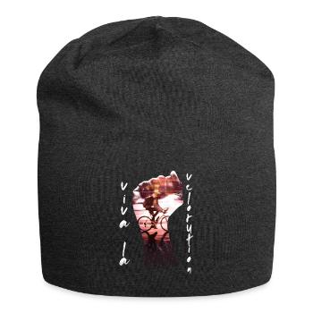 Viva La Velorution Radfahrer Klimaschutz Protest - Jersey-Beanie - Anthrazit - Vorne