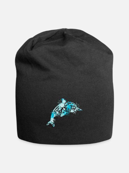 Delfin - Jersey-Beanie - Schwarz