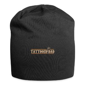 Tattooed Dad | Tattoos Tattoo Gift - Jersey Beanie - black - Front