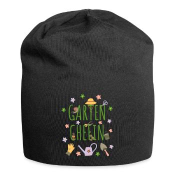 Garten Chefin Gärtnerin Geschenk Gartenarbeit Oma - Jersey-Beanie - Schwarz - Vorne