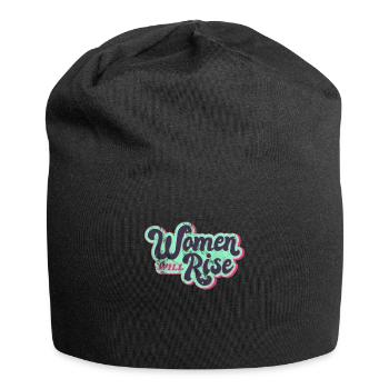 Women will rise - Frauenpower - Égalité - Bonnet en jersey - noir - Devant