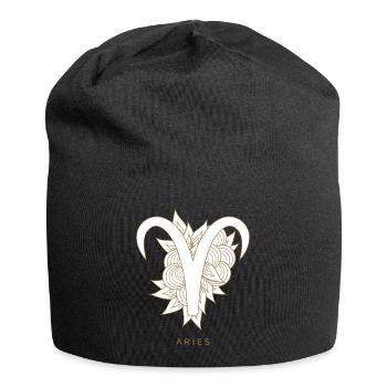 Aries Aries zodiac sign Astrology - Jersey Beanie - black - Front