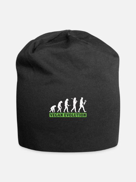 Vegan Evolution Veganer - Jersey Beanie - black