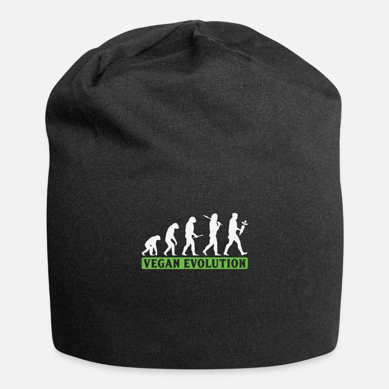 Vegan Evolution Veganer - Jersey Beanie - black