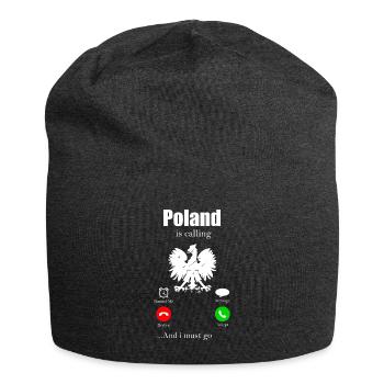 Pologne - Bonnet en jersey - charbon - Devant
