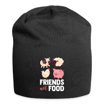 Vegan - Bonnet en jersey - noir - Devant