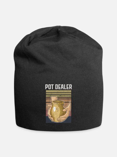 Potier Argile - Bonnet en jersey - noir