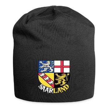 Saarland Saarländer Saarbrücken Flag Gift - Jersey Beanie - black - Front