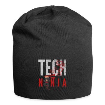 tech, tech analyst, programmateur, - Bonnet en jersey - noir - Devant