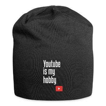 Youtube is my hobby - Jersey-Beanie - Schwarz - Vorne