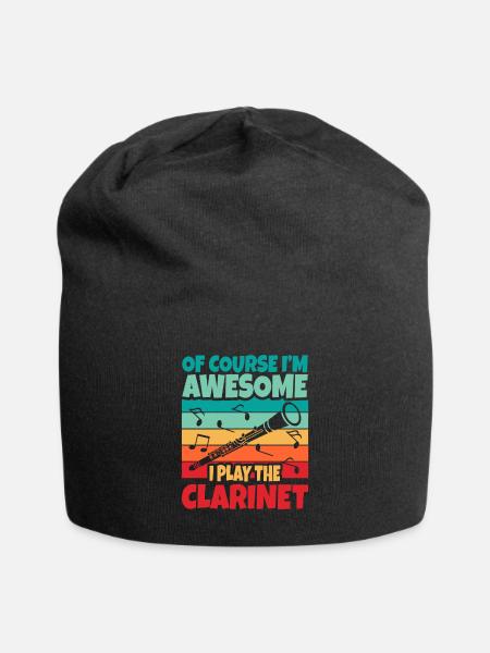 Clarinette - Bonnet en jersey - noir