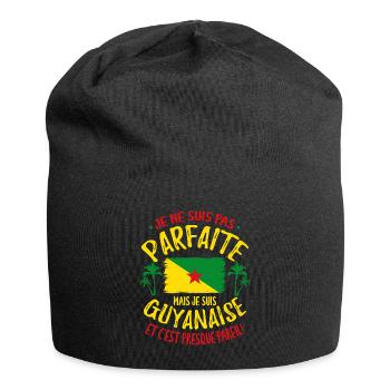 Guyanaise Guyane Humour - Bonnet en jersey - noir - Devant