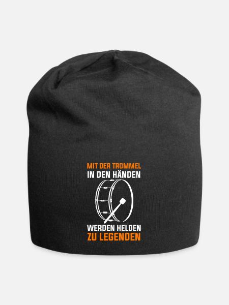 Trommel Trommler Drummer Marschtrommel - Jersey-Beanie - Schwarz