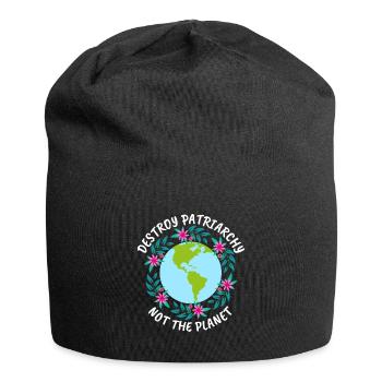 Destroy patriarchy féministe cadeau - Bonnet en jersey - noir - Devant