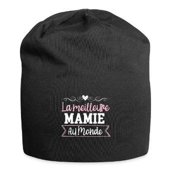 Die beste Oma der Welt Muttertag - Jersey-Beanie - Schwarz - Vorne