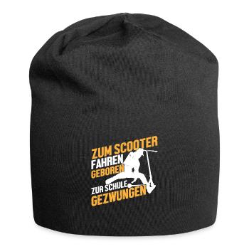 Cooles Stunt Scooter Tretroller Skater Geschenk - Jersey-Beanie - Schwarz - Vorne