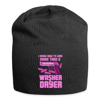 I Know How To Load More Than A Washer Polizistin - Jersey-Beanie - Schwarz - Vorne