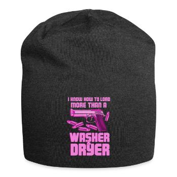 I Know How To Load More Than A Washer Policier - Bonnet en jersey - charbon - Devant