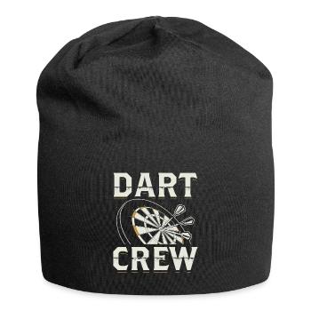 Dart Darten Darts Darter Dartmannschaft Geschenk - Jersey-Beanie - Schwarz - Vorne