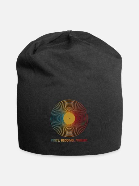 Vinyl Records Matter Record Collector - Jersey Beanie - black