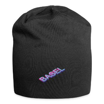 Basel - Jersey-Beanie - Schwarz - Vorne