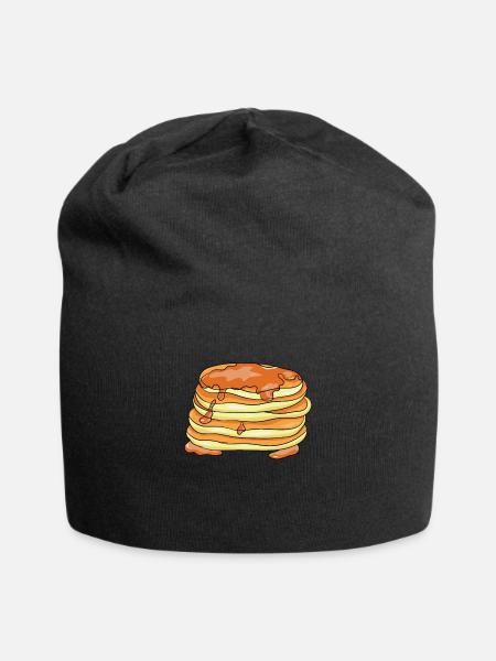 Pancakes crêpes - Bonnet en jersey - noir
