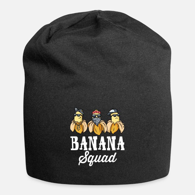 Banana Squad Banane Geschenk - Jersey-Beanie - Schwarz