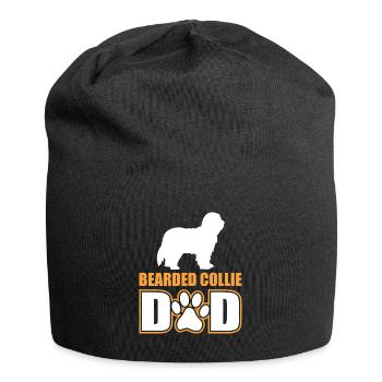Bearded Collie Dad - Bonnet en jersey - noir - Devant