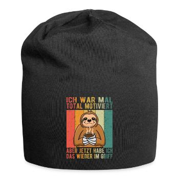 Ich war mal total motiviert wieder im Griff Büro - Jersey-Beanie - Schwarz - Vorne