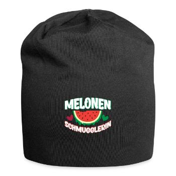 Melonen Schmugglerin Schwanger Lustiges Geschenk - Jersey-Beanie - Schwarz - Vorne