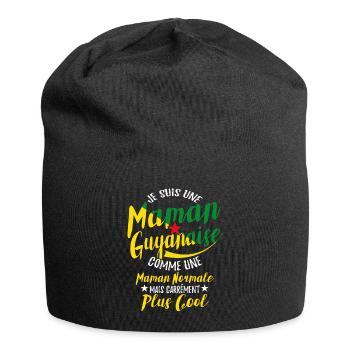 Maman Guyanaise Guyane Humour - Bonnet en jersey - noir - Devant