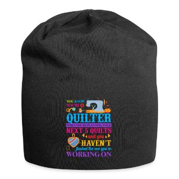 Quilter Sewing Machine - Jersey Beanie - black - Front