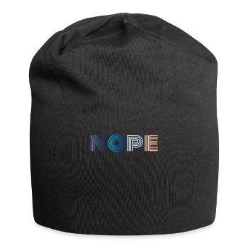 Nope - Jersey-Beanie - Schwarz - Vorne