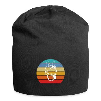 Berger allemand - Bonnet en jersey - noir - Devant