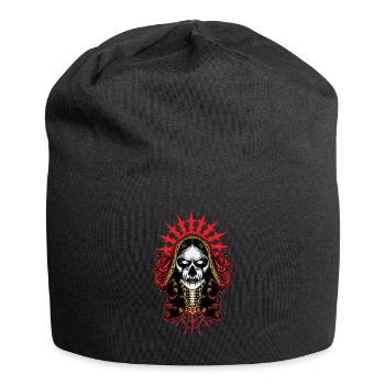 Santa Muerte La Calavera Catrina avec un regard mort - Bonnet en jersey - noir - Devant