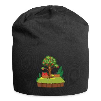 Der Apfelbaum - Jersey-Beanie - Schwarz - Vorne