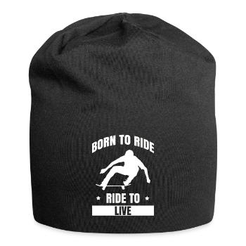 Skateboard - Bonnet en jersey - noir - Devant