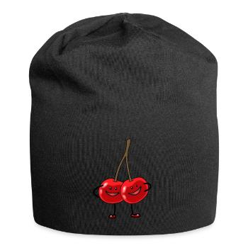 Fruits Fruit Tropical fruits Fruit Fantasy cherries - Jersey Beanie - black - Front