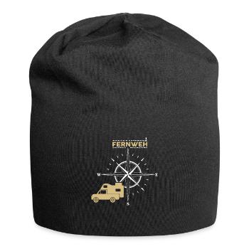 Pickup mit Wohnkabine Absetzkabine Fernweh - Jersey-Beanie - Schwarz - Vorne