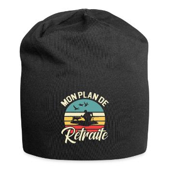 Mon Plan De Retraite Chasse Chasseur - Bonnet en jersey - noir - Devant