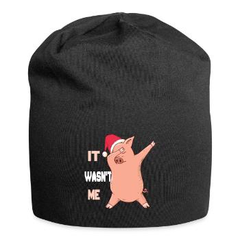Cochon - It wasn’t me - Bonnet en jersey - noir - Devant