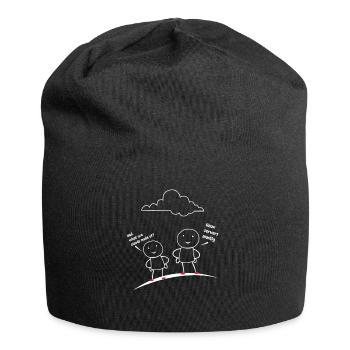 Clouds from Linux servers - Jersey Beanie - black - Front
