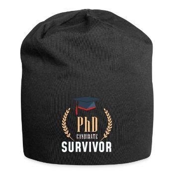 PhD Ph.D. Dissertation Student Graduation - Jersey Beanie - black - Front