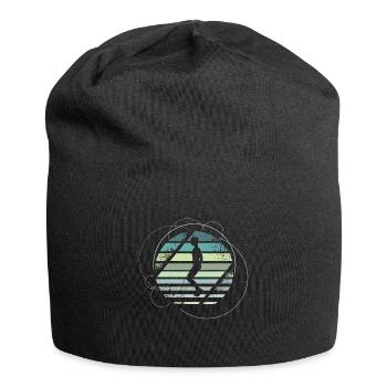 Rope Jumping Retro - Jersey Beanie - black - Front