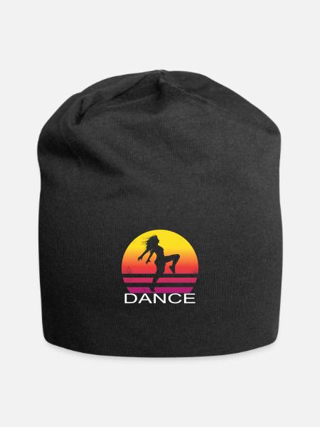 Danse vintage danse danse cadeau - Bonnet en jersey - noir