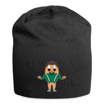 Italiener Ei - Jersey-Beanie - Schwarz - Vorne