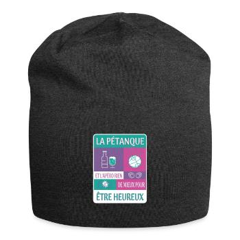 PETANQUE UND APERITIF - Jersey-Beanie - Anthrazit - Vorne